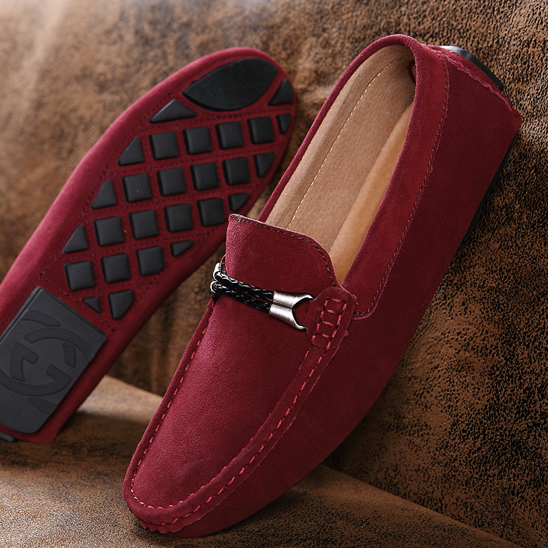 Suede Loafers Men - Sapatos masculinos de camurça em promoção,