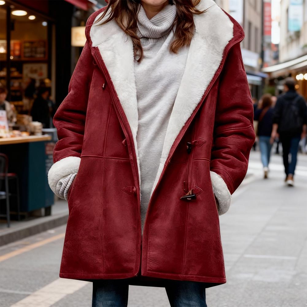 Sherpa Jacket Fleece - Casaco feminino confortável, casaco feminino com