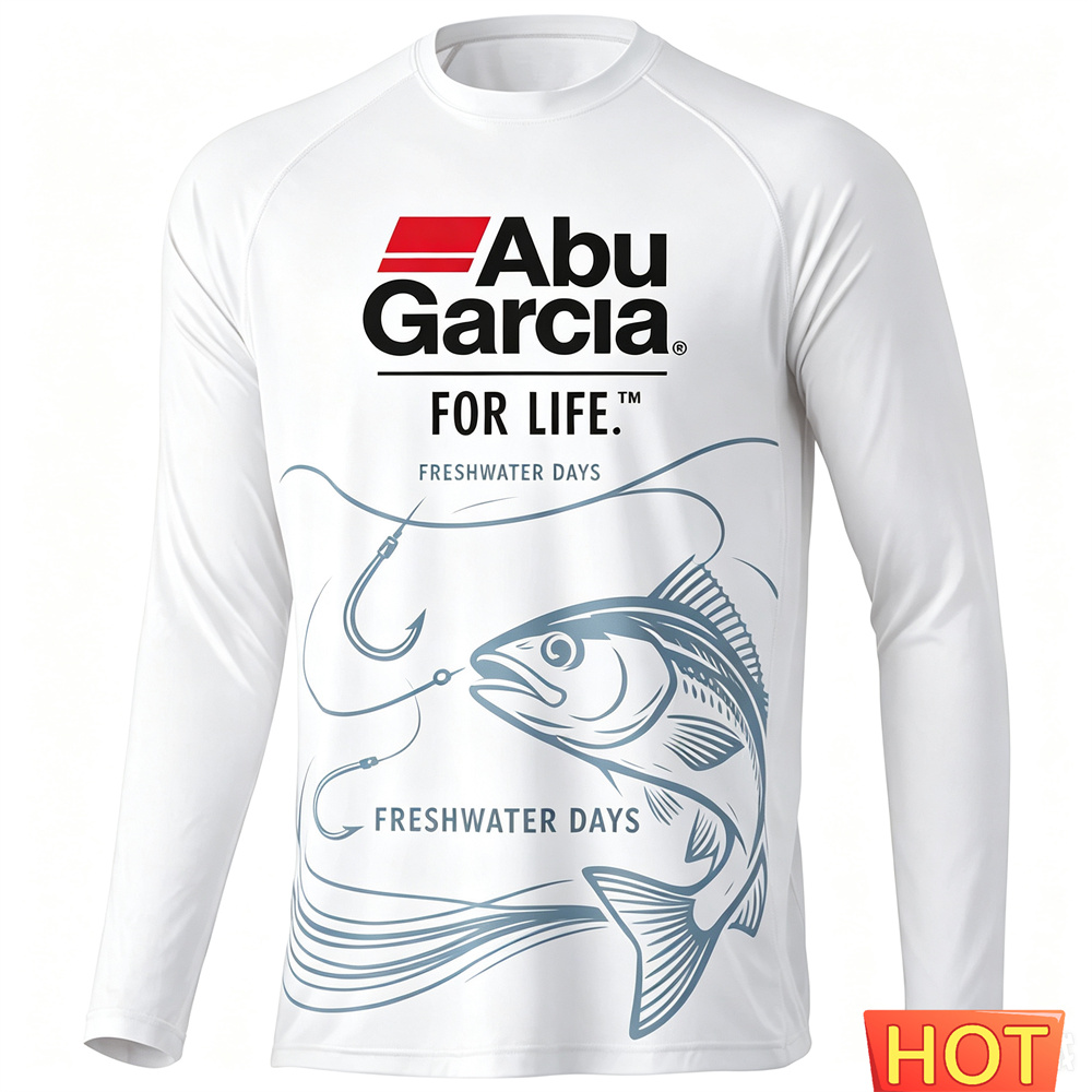 Men'S Fashion 2025 - Camiseta Masculina de Pesca de Manga
