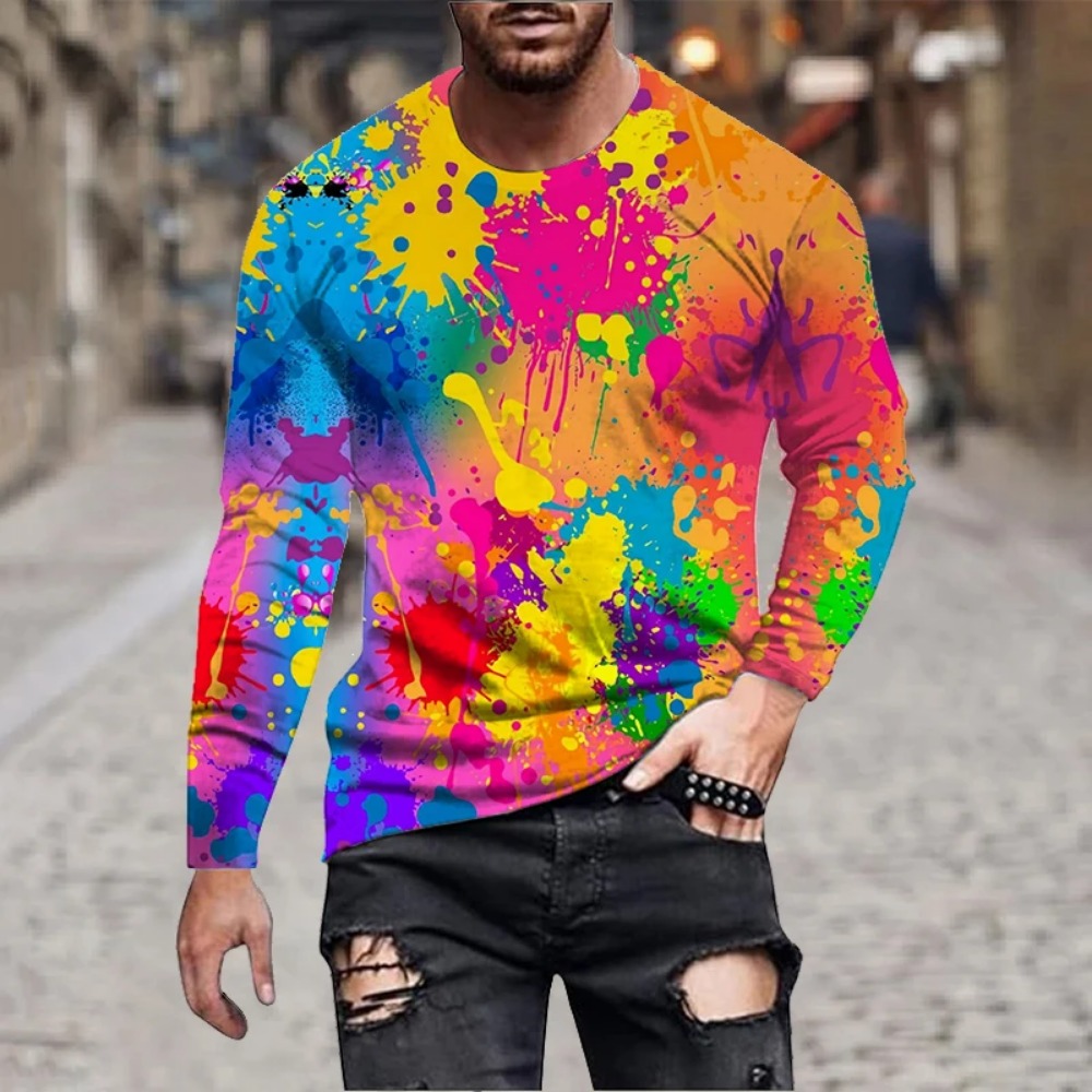 Camiseta masculina com estampa - Men'S Fashion 2025 avaliação e preço