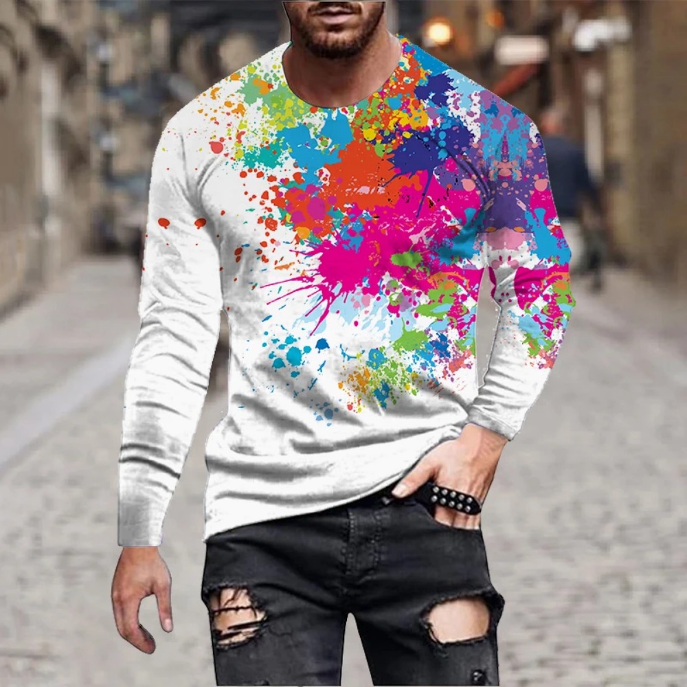 Camiseta masculina com estampa - Men'S Fashion 2025 avaliação e preço