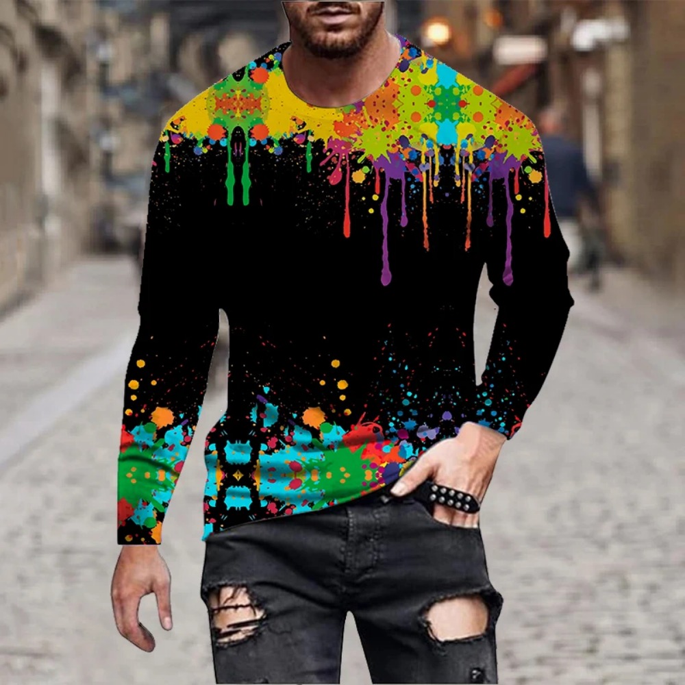 Camiseta masculina com estampa - Men'S Fashion 2025 avaliação e preço