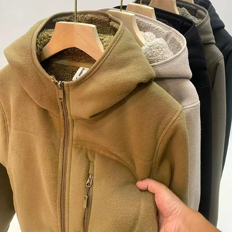 Inverno engrossado velo sherpa - Sherpa Jacket Fleece avaliação e preço