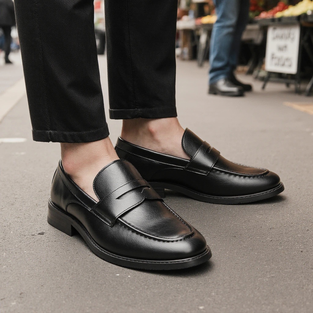 Sapatos Clássicos de Couro Pre - Suede Loafers Men avaliação e preço
