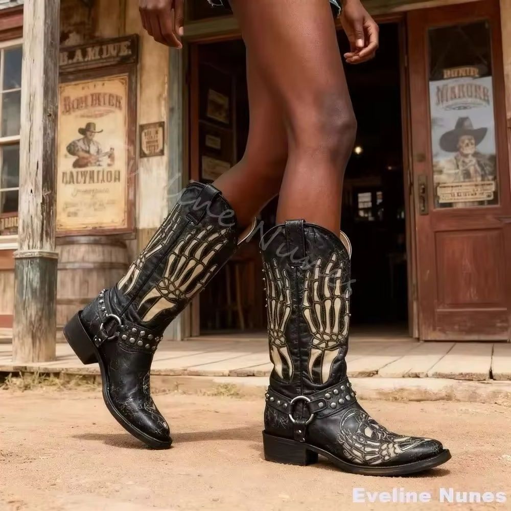 Botas Western Totem de Caveira - Mens Fashion Modern avaliação e preço