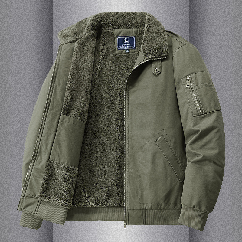 Jaqueta Masculina de Algodão S - Sherpa Jacket Fleece avaliação e preço