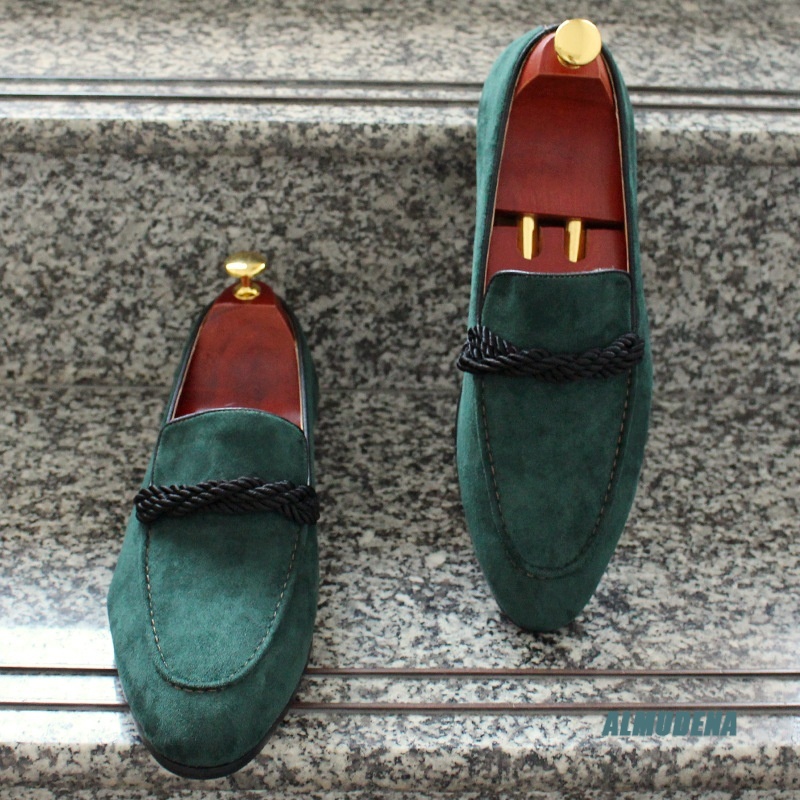 Mocassins retrô de camurça com - Suede Loafers Men avaliação e preço