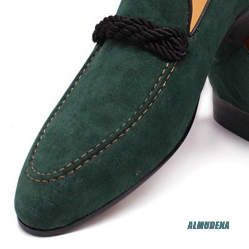 Mocassins retrô de camurça com - Suede Loafers Men avaliação e preço