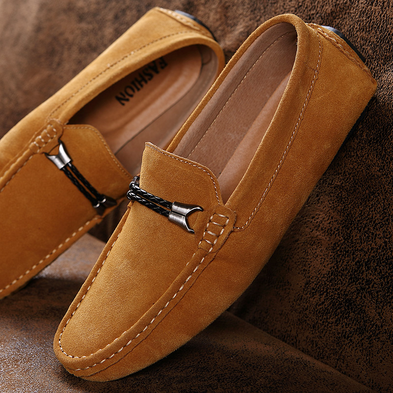 Sapatos masculinos de camurça  - Suede Loafers Men avaliação e preço