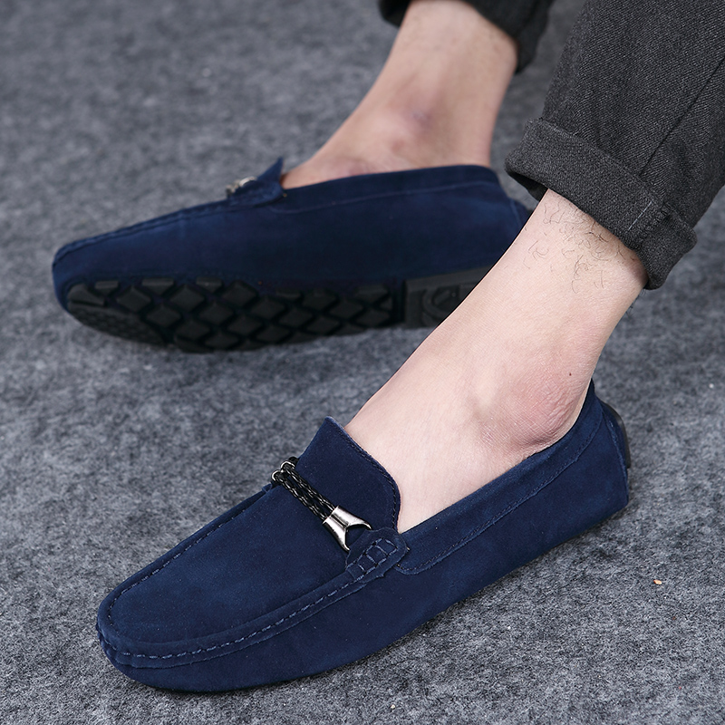 Sapatos masculinos de camurça  - Suede Loafers Men avaliação e preço