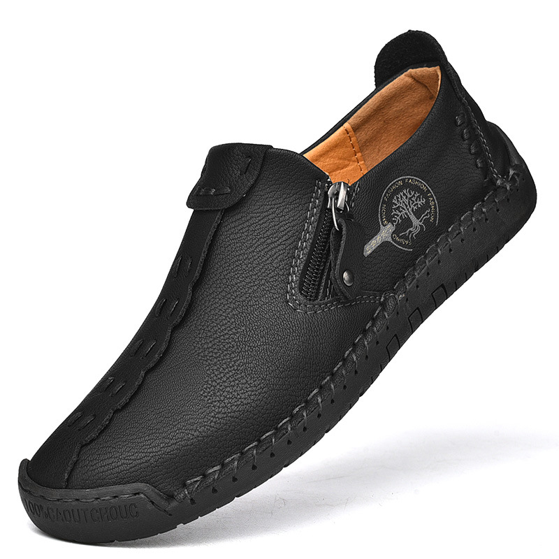 Sapatos de couro casuais mascu - Suede Loafers Men avaliação e preço