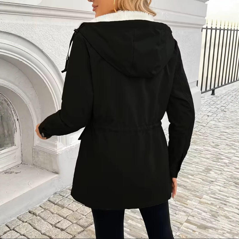 Casaco cargo feminino com capu - Sherpa Jacket Fleece avaliação e preço