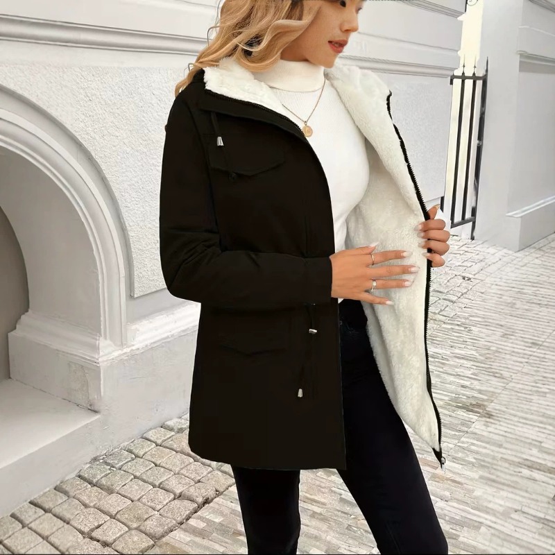 Casaco cargo feminino com capu - Sherpa Jacket Fleece avaliação e preço