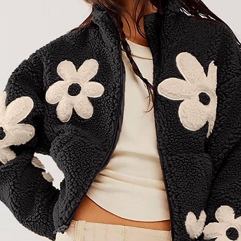 Outono inverno quente casaco d - Sherpa Jacket Fleece avaliação e preço