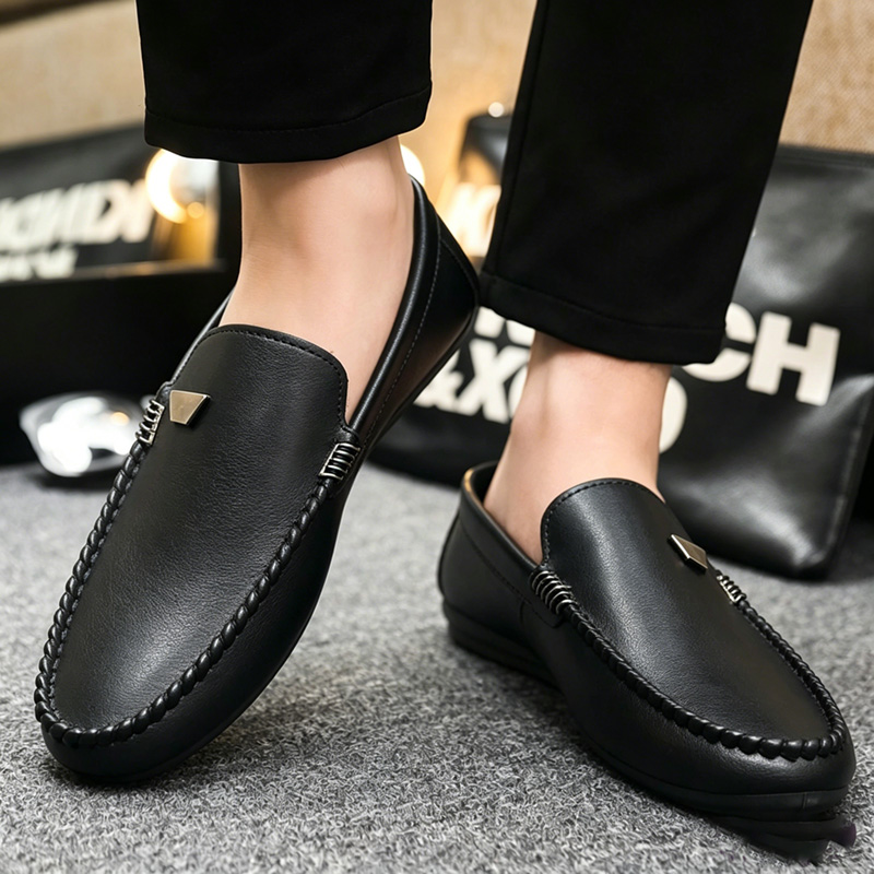 Sapatos de Couro Masculinos Es - Suede Loafers Men avaliação e preço