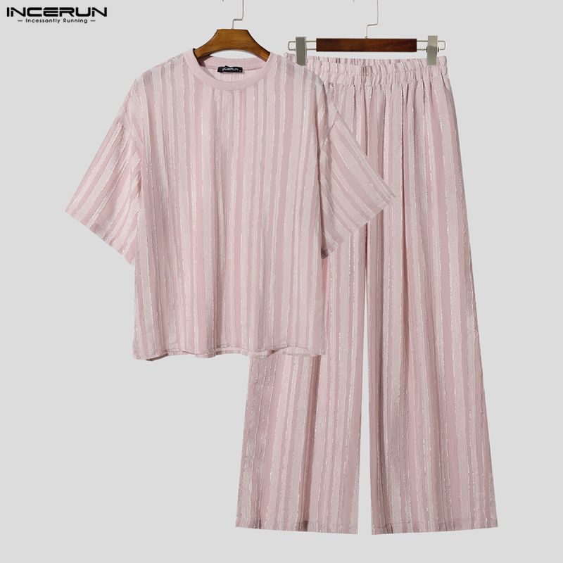 Conjuntos Masculinos INCERUN,  - Men'S Fashion Trousers avaliação e preço