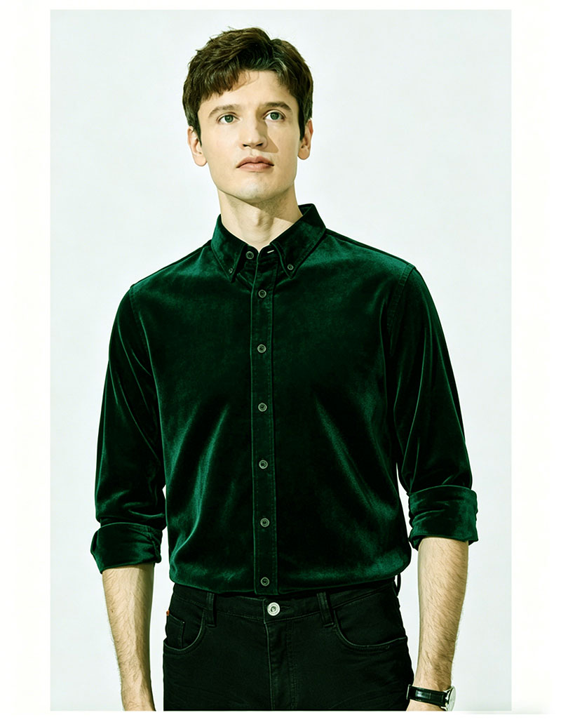 Camisa Masculina de Veludo de  - Men'S Fashion And Style avaliação e preço