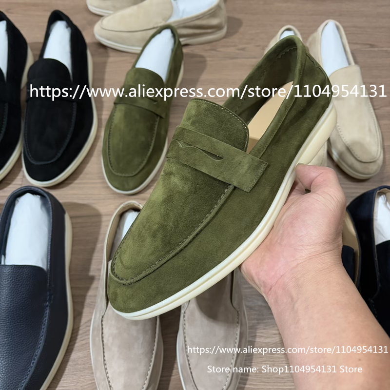 Mocassins coloridos casuais, 1 - Suede Loafers Men avaliação e preço
