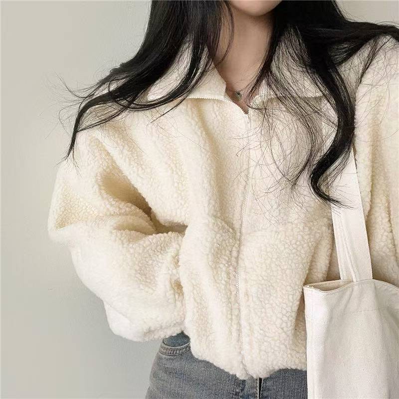 Jaqueta Feminina com Capuz e Z - Sherpa Jacket Fleece avaliação e preço