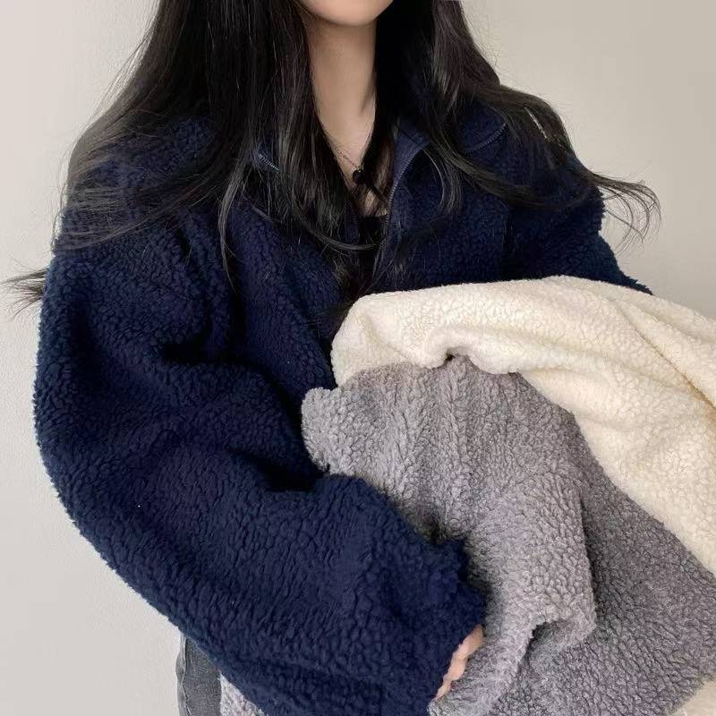 Jaqueta Feminina com Capuz e Z - Sherpa Jacket Fleece avaliação e preço