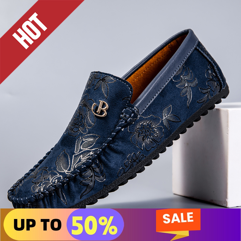 Lazer mocassins de couro mascu - Suede Loafers Men avaliação e preço