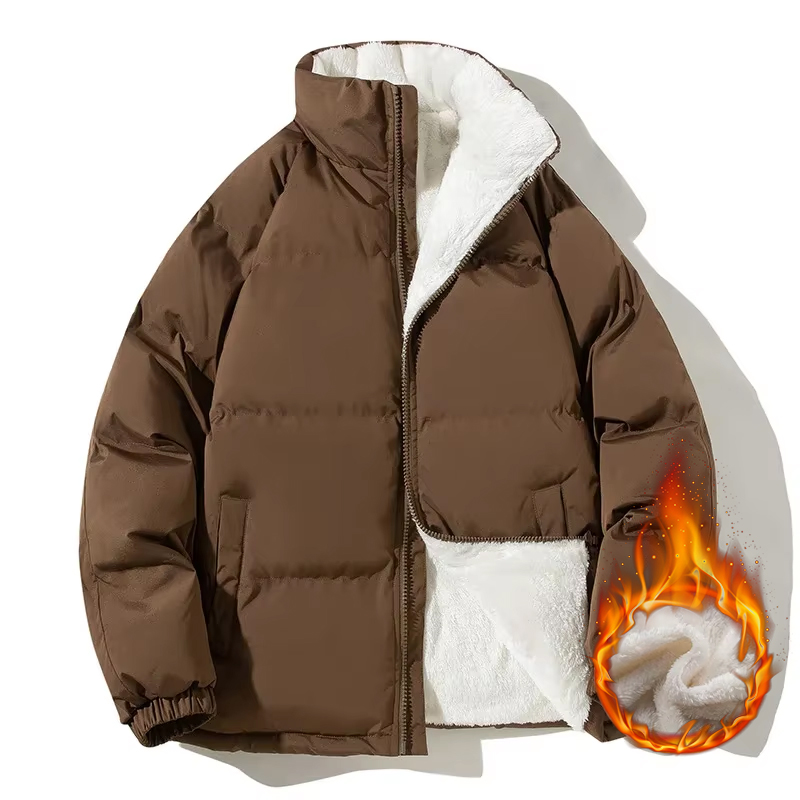 Casal estilo engrossar quente  - Sherpa Jacket Fleece avaliação e preço
